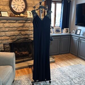Formal navy blue dress mother